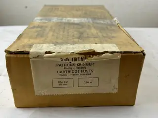 5x LK‑NES 170E5125 260A 500V HL Cartridge Fuses