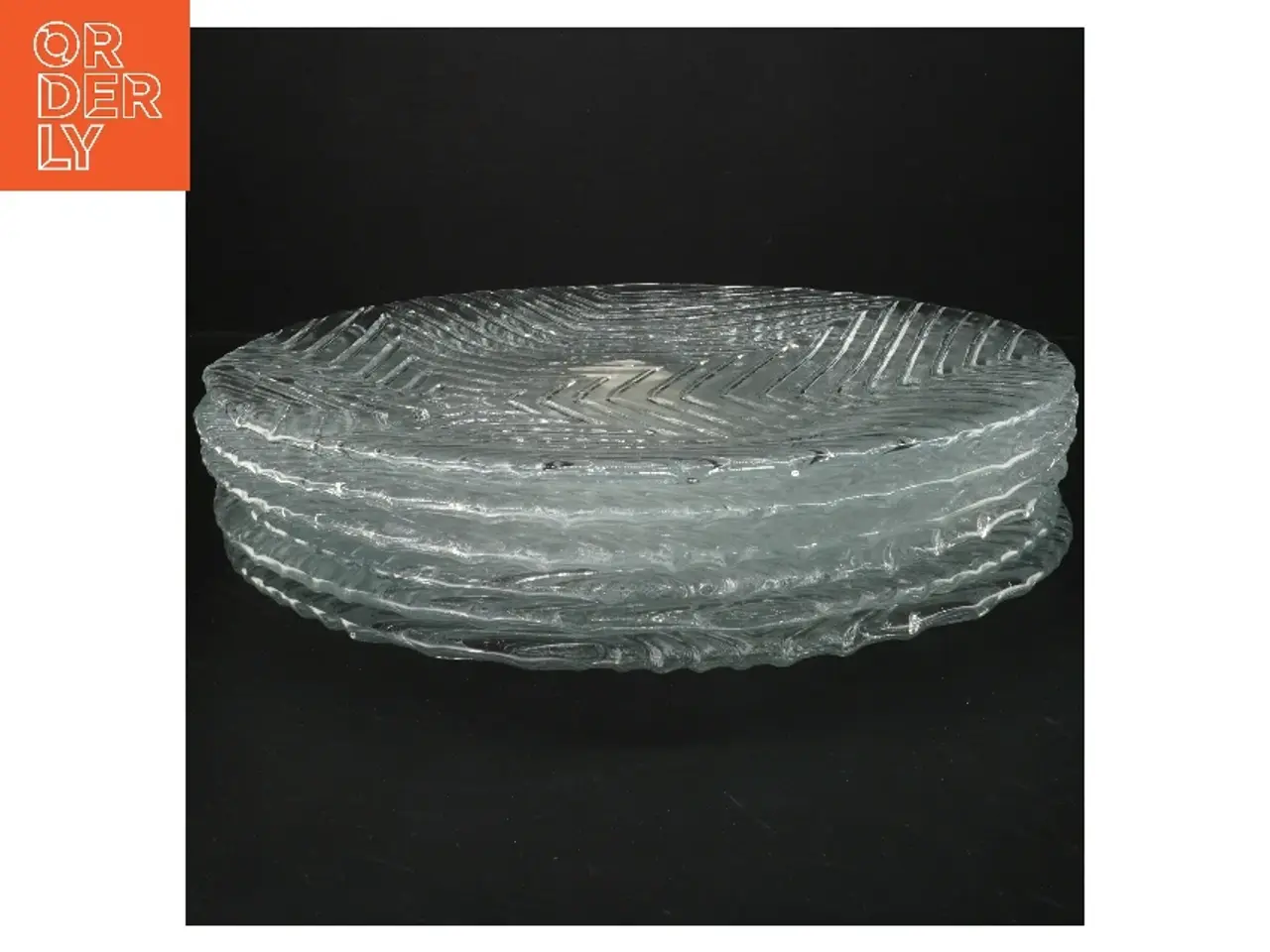 Billede 1 - Sæt af 6 glasfade fra Sandra Rich (str. 6 styk, ø 30 cm)