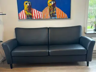 Brunstad 3 Per. Lædersofa