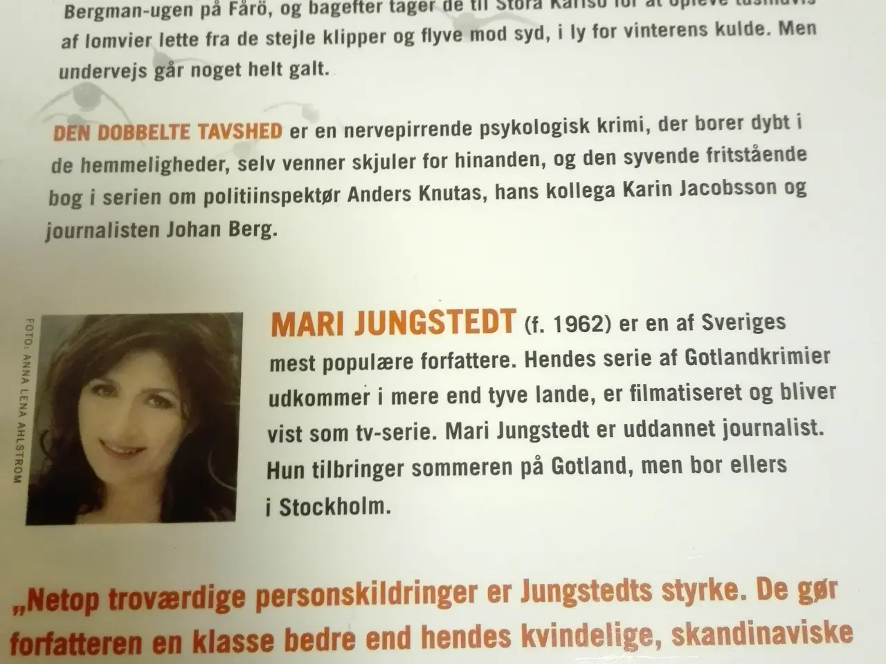 Billede 4 - Kriminalromaner af Mari Jungstedt
