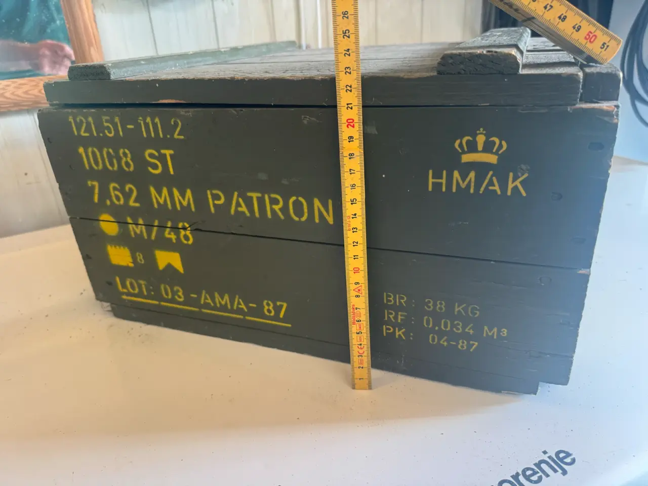 Billede 3 - Træ ammunition kasse 