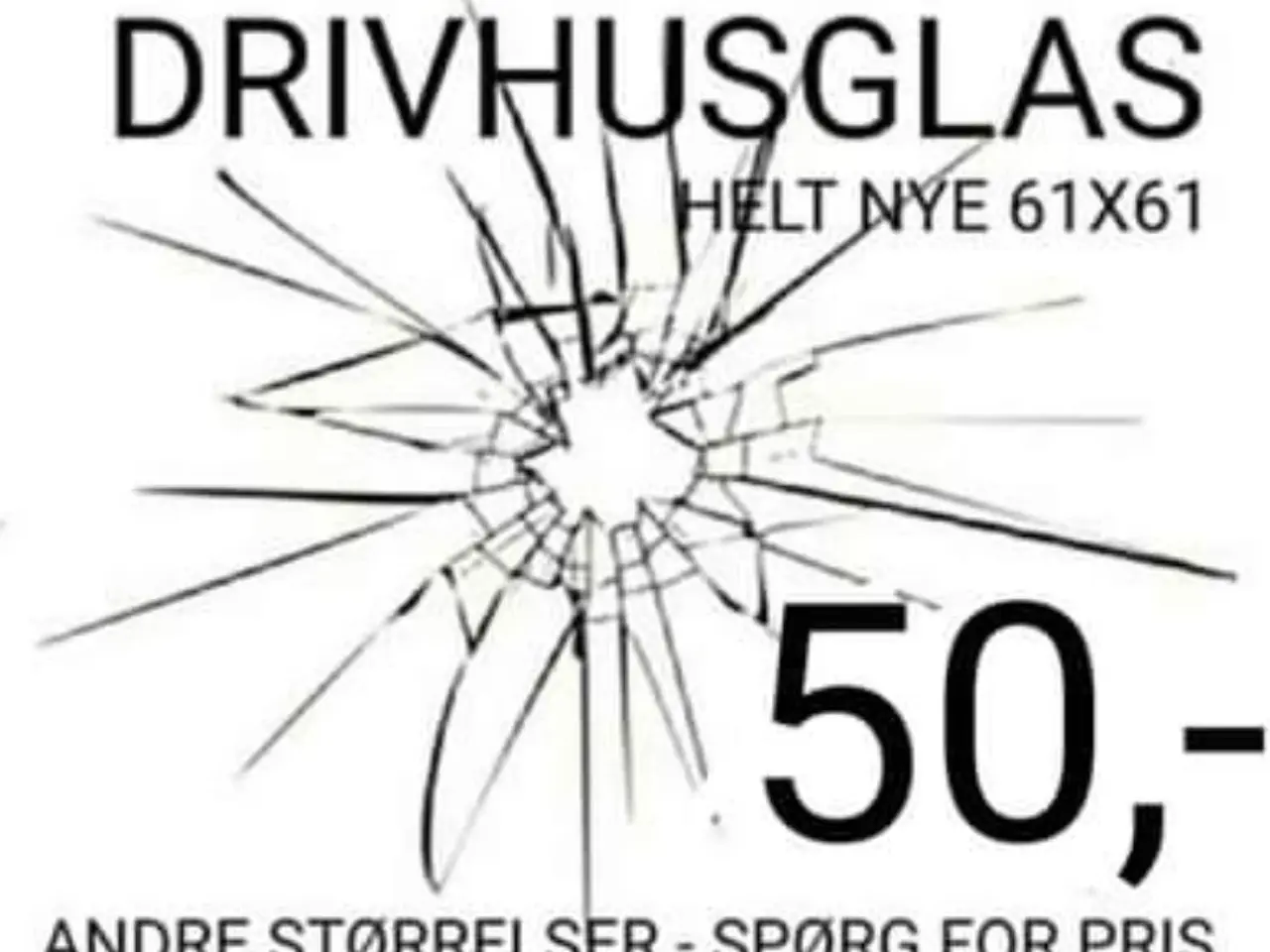 Billede 1 - 🌞 DRIVHUSGLAS 🌞