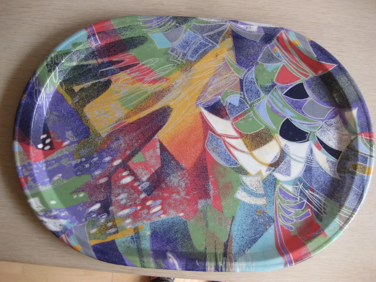 Billede 1 - Retro bakke i melamin plast ;-)
