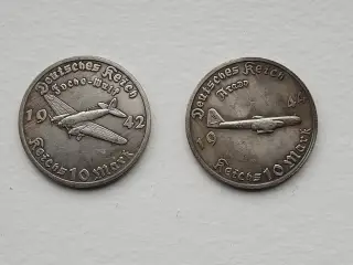 Tyskland WW2 2 stk Luftwaffe medaljer