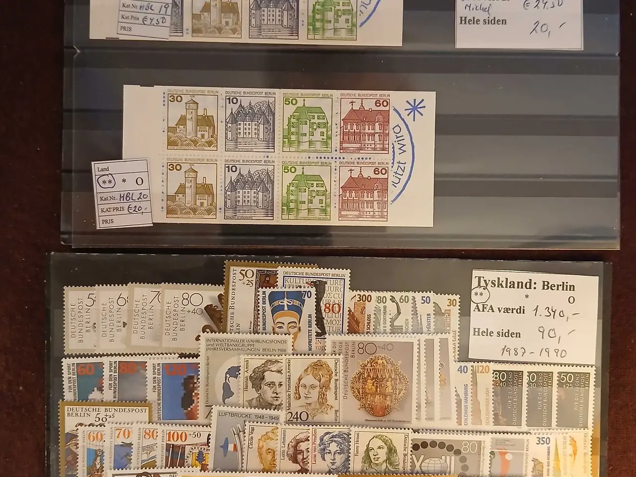 Billede 4 - Berlin (512) 9 plancher med postfriske frimærker.