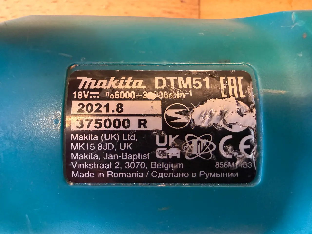 Billede 3 - Makita DTM51Z multicutter