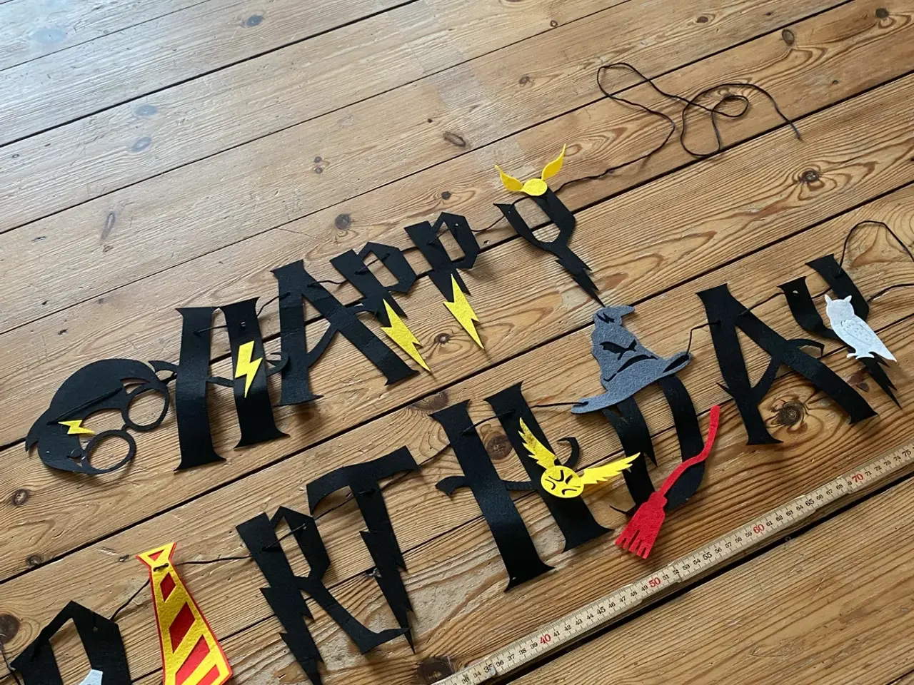 Billede 6 - Harry Potter tema fødselsdags guirlande