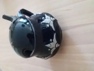 Blå Porcelæns krukke m.låg