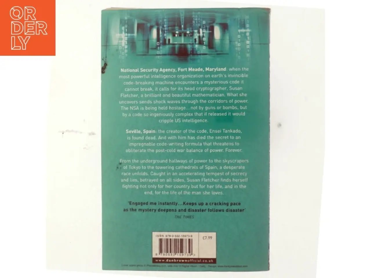 Billede 3 - Digital fortress af Dan Brown (Bog)