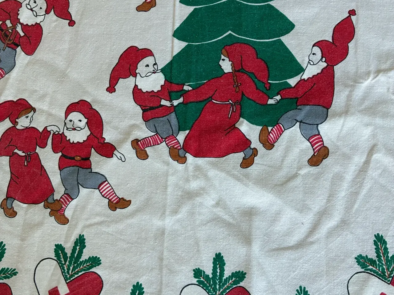 Billede 3 - Retro juledug rund