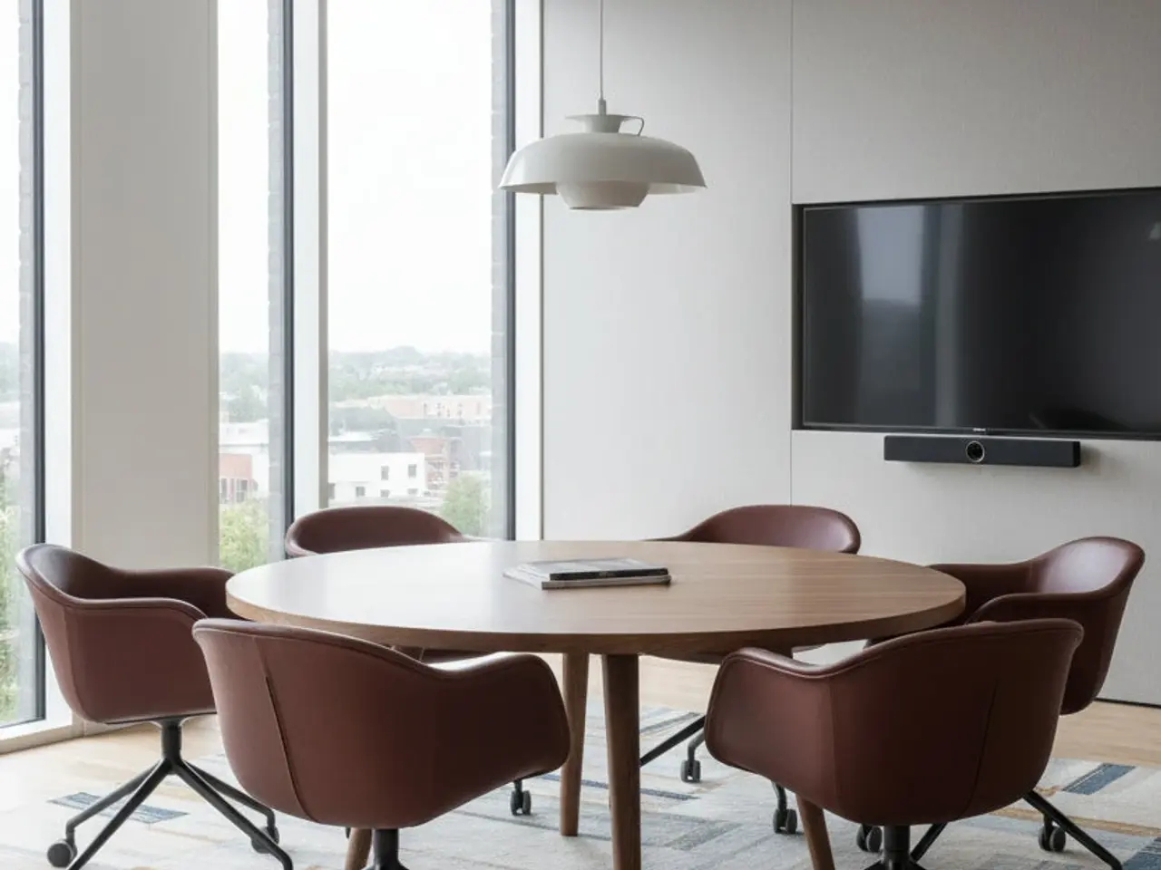 Billede 2 - Muuto Fiber Armchair Stol – Brun med Grå Stel Læder