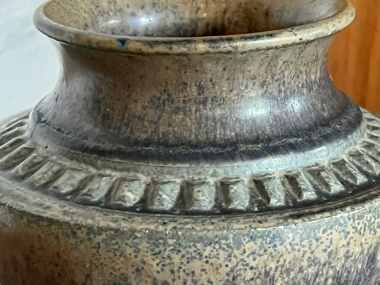 Billede 2 - Smuk vintage vase med harepelsglasur