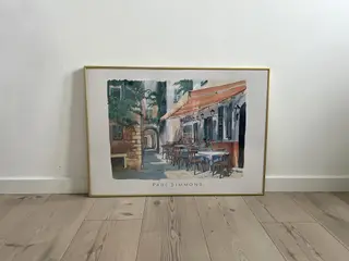 Paul Simmons Cafe Provence plakat