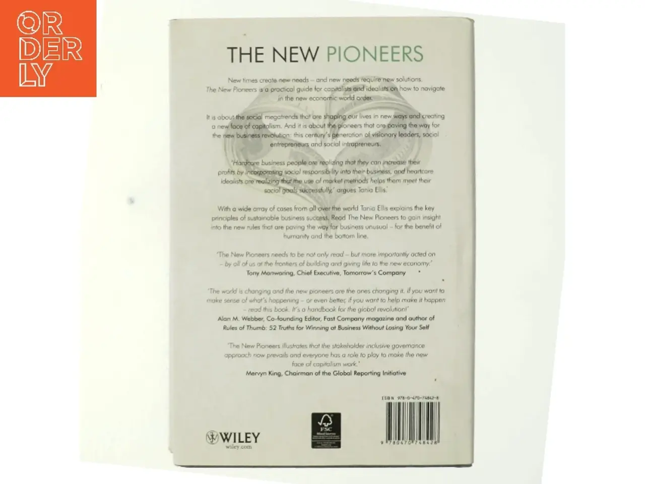Billede 3 - The new pioneers : sustainable business success through social innovation and social entrepreneurship af Tania Ellis (Bog)