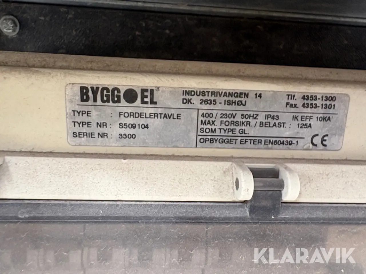 Billede 5 - Eltavle ByggEl 125 A 400 V