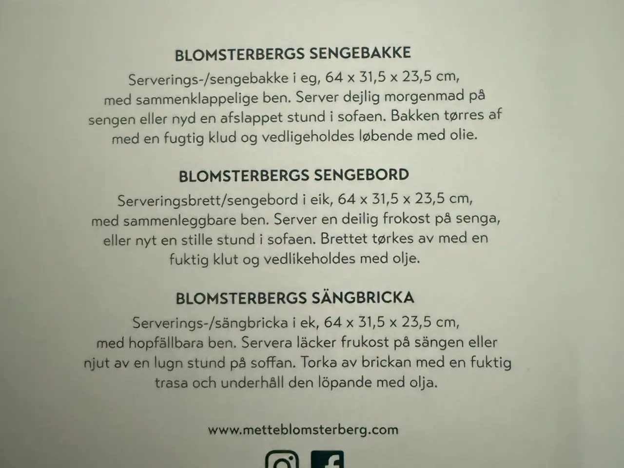 Billede 3 - Bakkebord