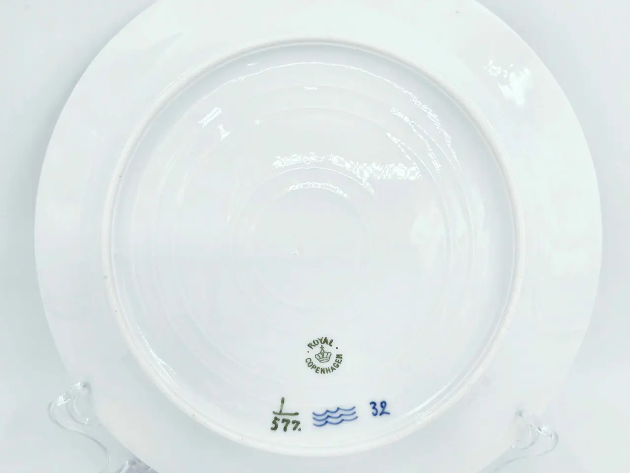 Billede 12 - Musselmalet Halvblonde Middagstallerken Porcelæn 