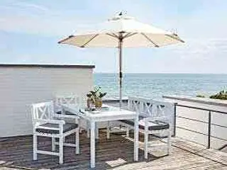 Rosenborg Classic havebord Hvid 165x80 cm
