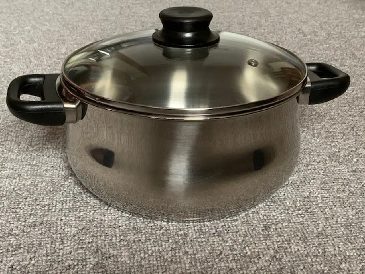 Billede 2 - Gryde / stegegryde rustfrit stål, glaslåg Ø25,5 cm