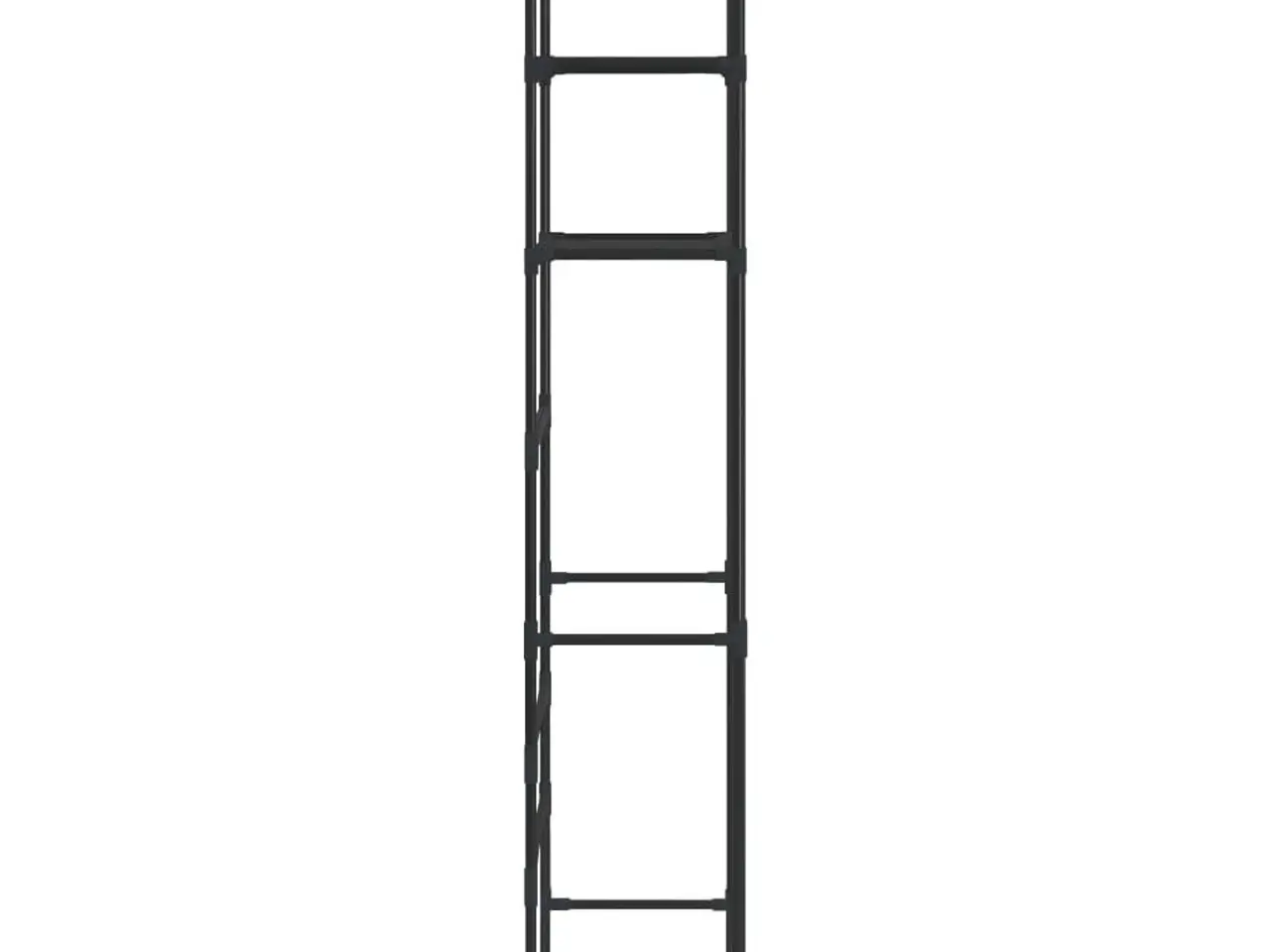 Billede 4 - Opbevaringsstativ til vaskemaskine med 3 hylder 69×28×169 cm - sort