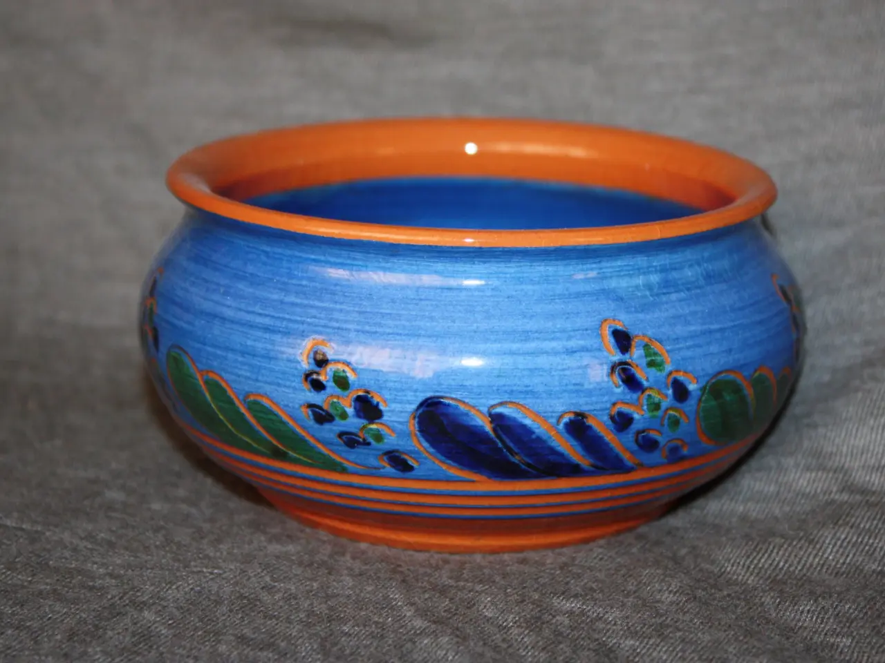 Billede 3 - Sorring Larvarefabrik kop samt skål diam. 17,5 cm