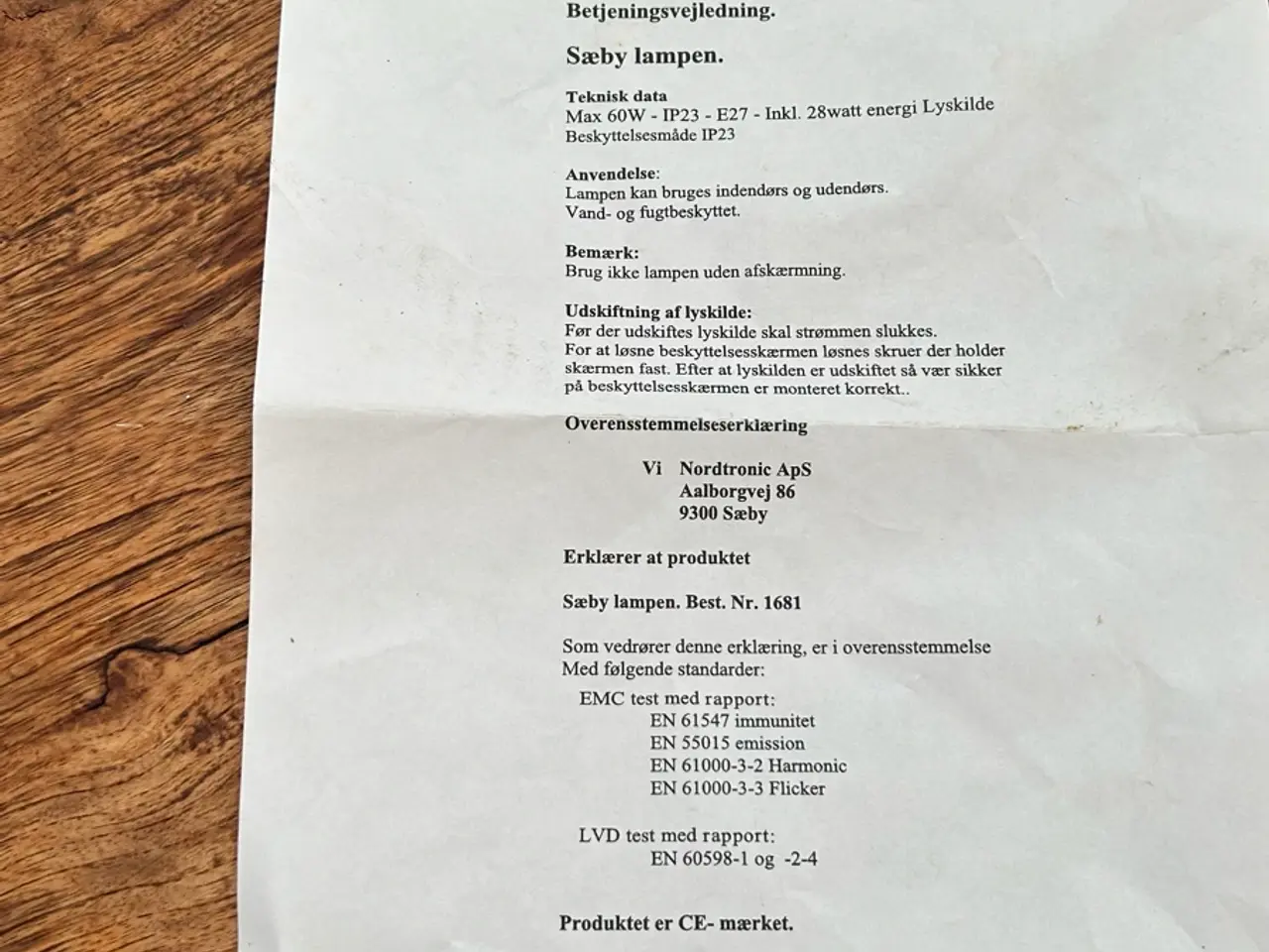 Billede 7 - Udendørs væglampe galvaniseret