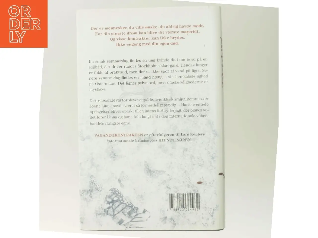 Billede 3 - Paganinikontrakten : Kriminalroman (Danish Language) af Lars Kepler (Bog)