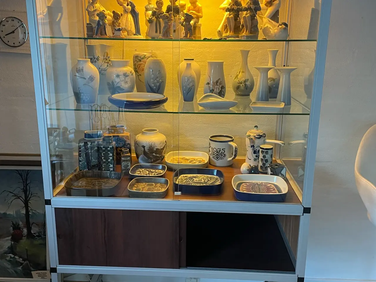 Billede 4 - Royal Copenhagen glasvitine