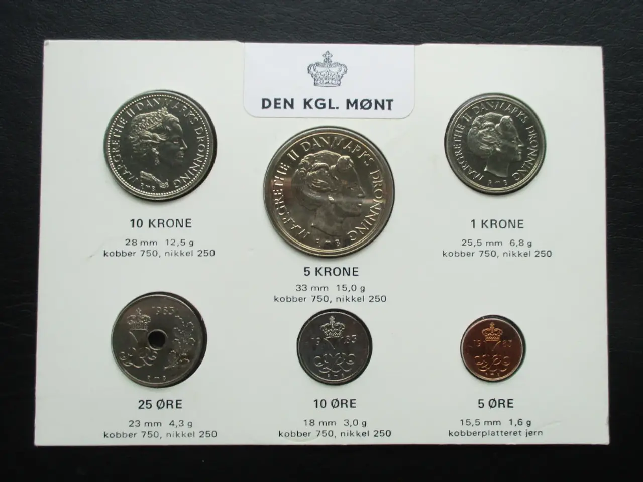 Billede 2 - Møntsæt fra Den Kgl. Mønt 1983