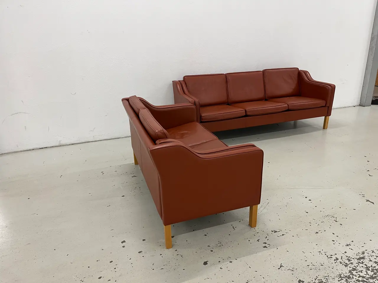 Billede 6 - Eksklusiv Mogens Hansen MH195 3+2 Pers.cognac 