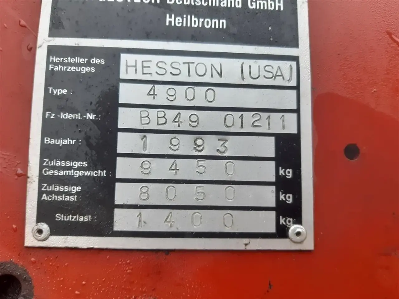 Billede 2 - Hesston 4900 Gode dæk