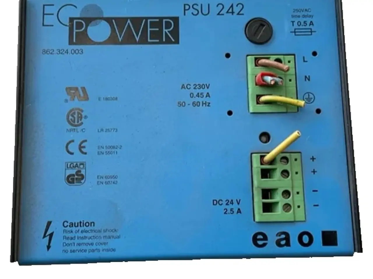 Billede 1 - EcoPower PSU 242 strømforsyning - 230VAC to 24VDC