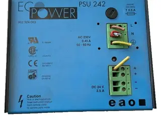 EcoPower PSU 242 strømforsyning - 230VAC to 24VDC