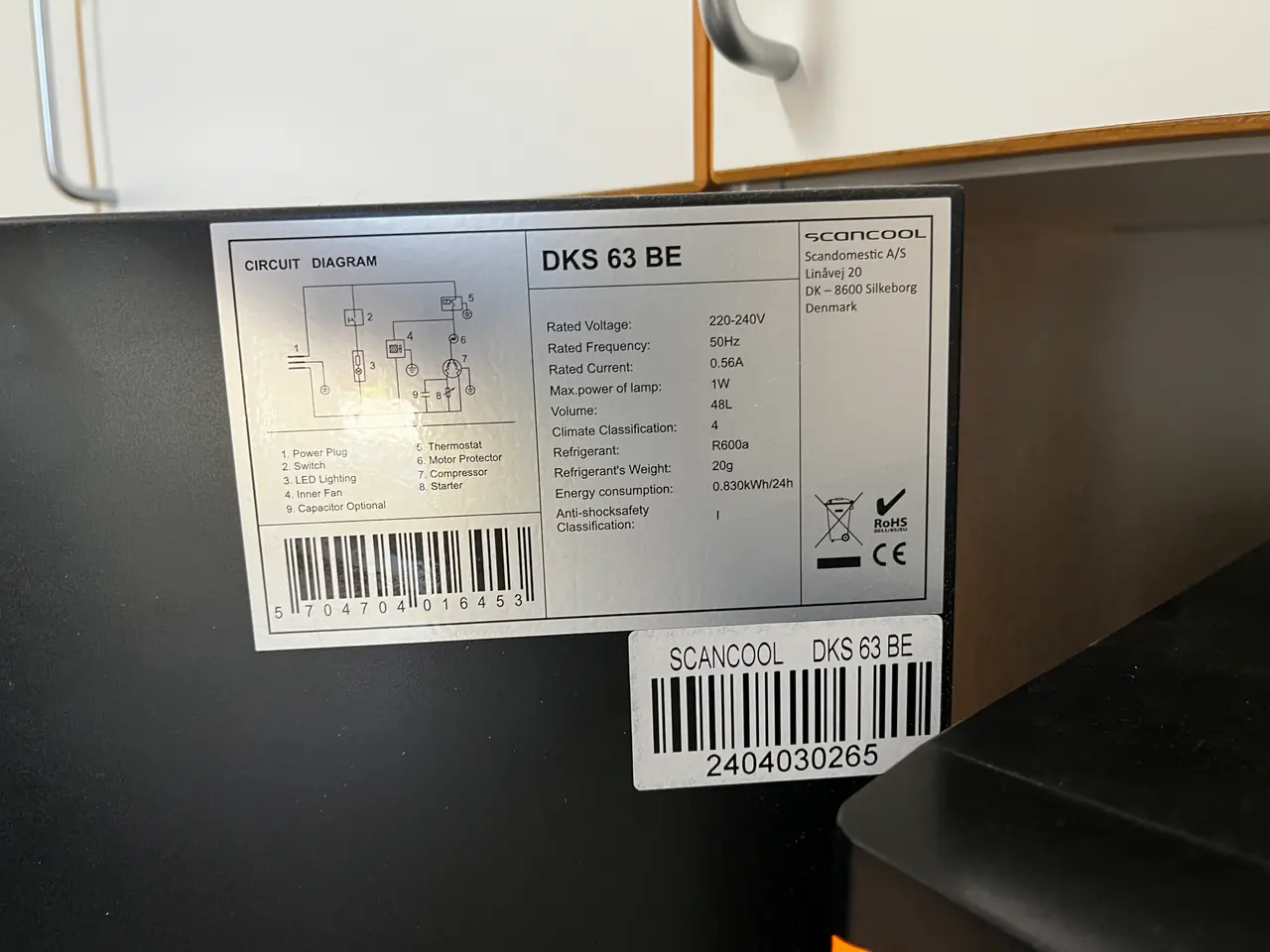 Billede 3 - Køleskab SCANTOOL DKS 63 BE