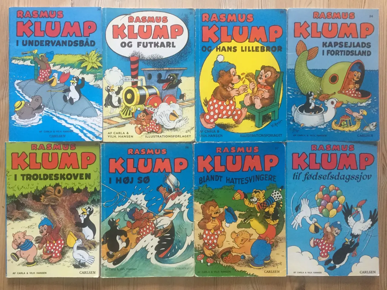 Billede 3 - NEDSAT: Rasmus Klump og Petter Hattemus bøger