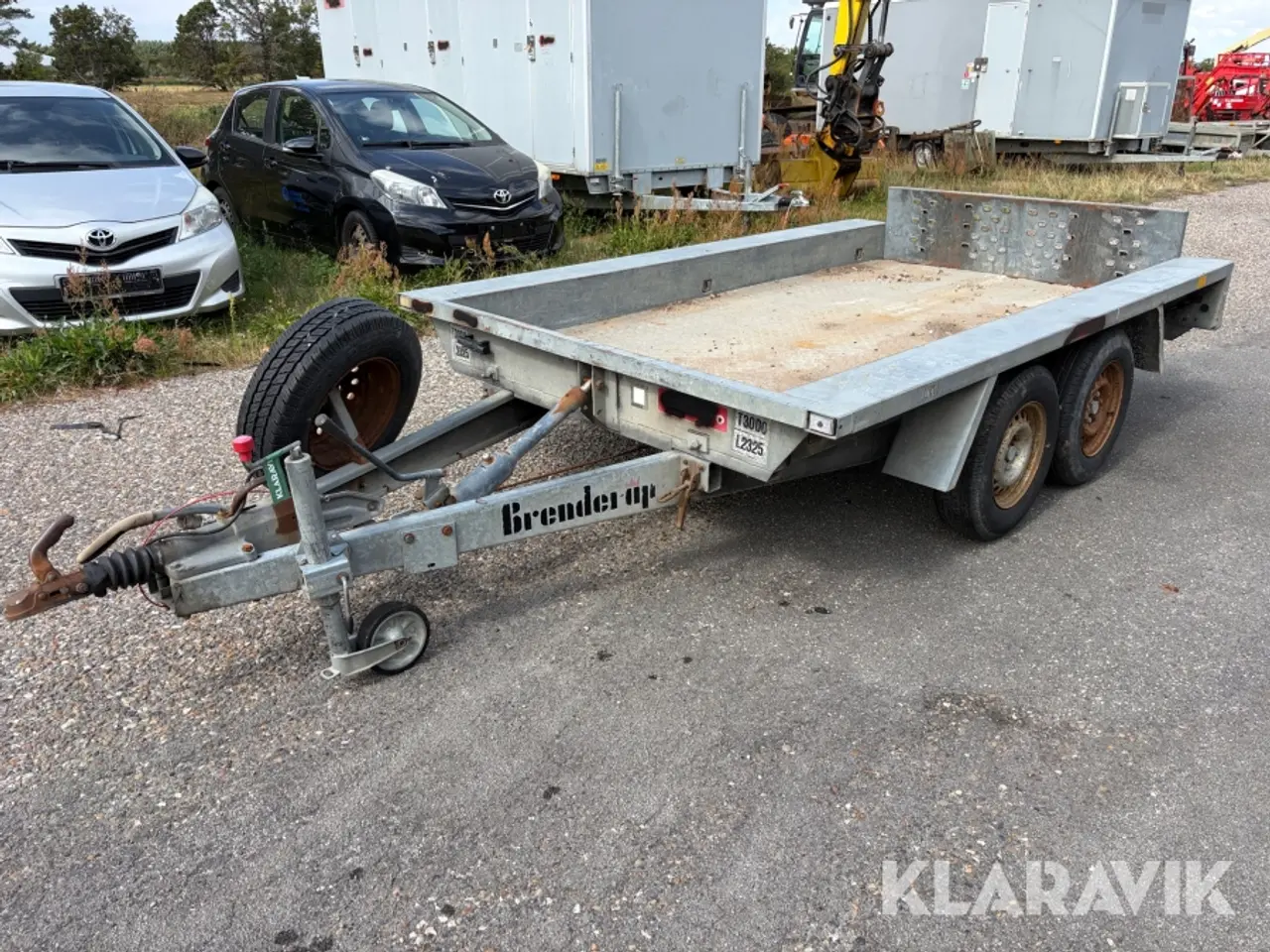 Billede 1 - Maskintrailer Brenderup med tip - 3000kg - 1 styk