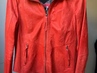 Ny Freaky Nation orange skindjakke str. M/L
