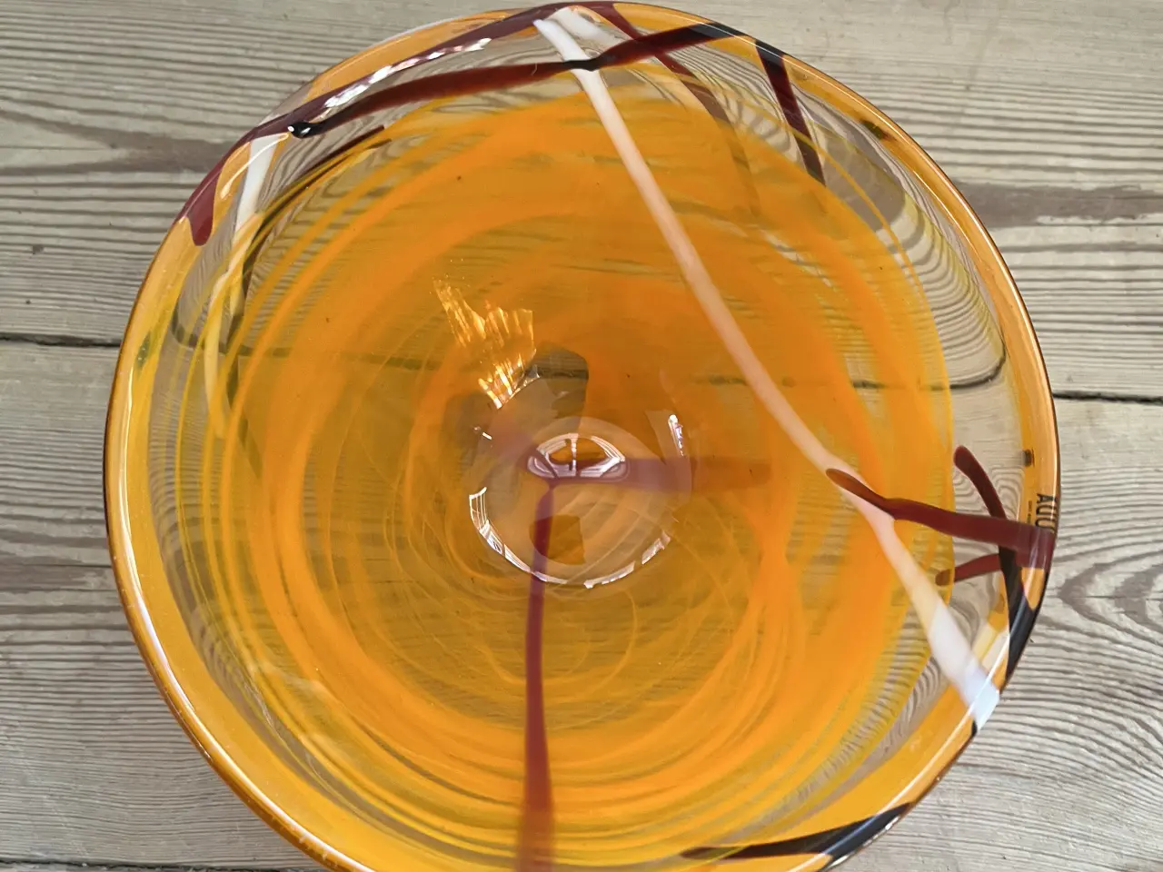 Billede 5 - Orange/gul Kosta Boda glasskål