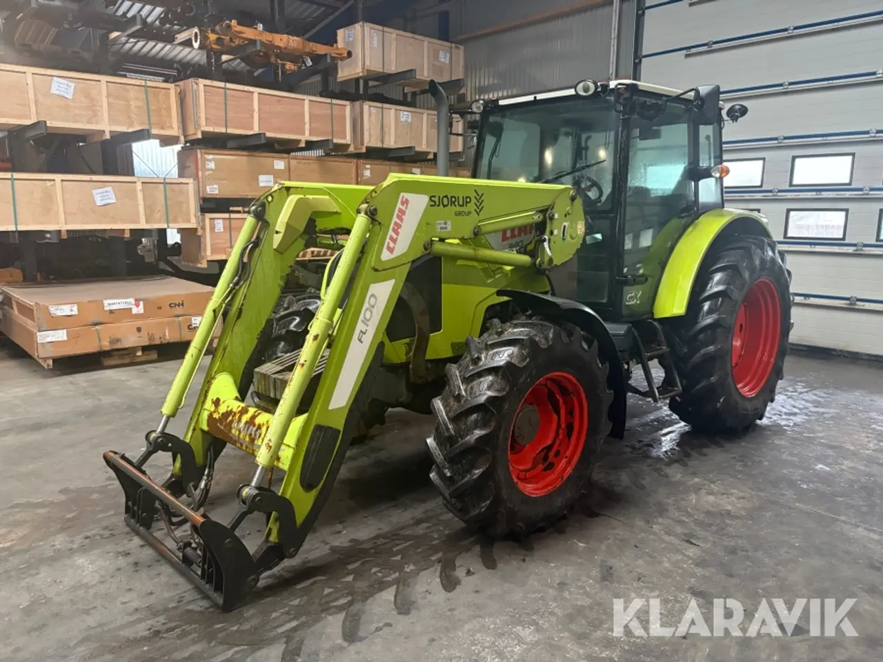 Billede 1 - Traktor Claas 340 Axos med frontlæsser