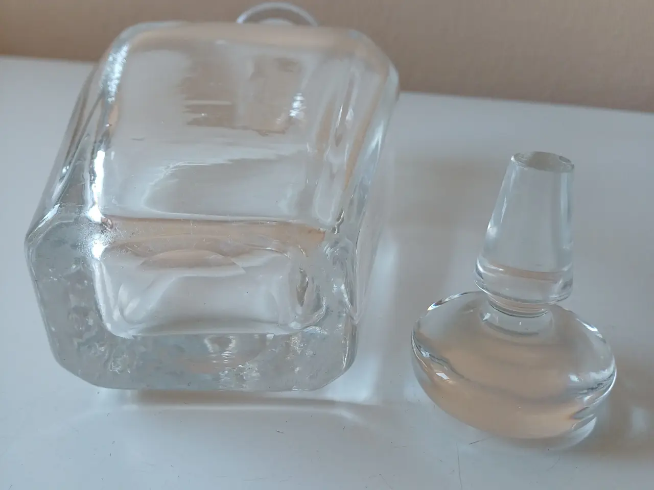 Billede 3 - Glas karaffel med glas prop