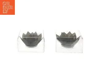 2 Lotus Capiz lysestager 2 stk (str. 2 stk 11,5 cm)