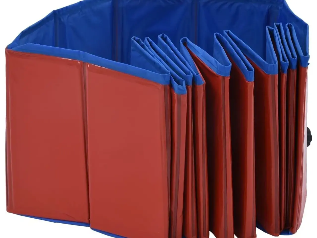 Billede 6 - Foldbart hundebassin 120 × 30 cm - PVC, rød