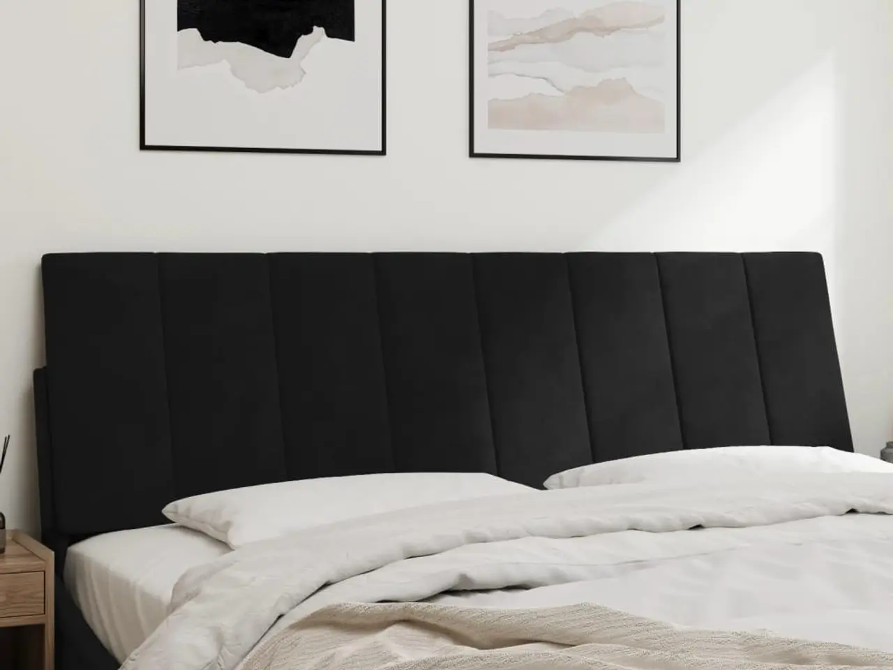 Billede 3 - Gavlpude Hanko 160 cm - velour, sort