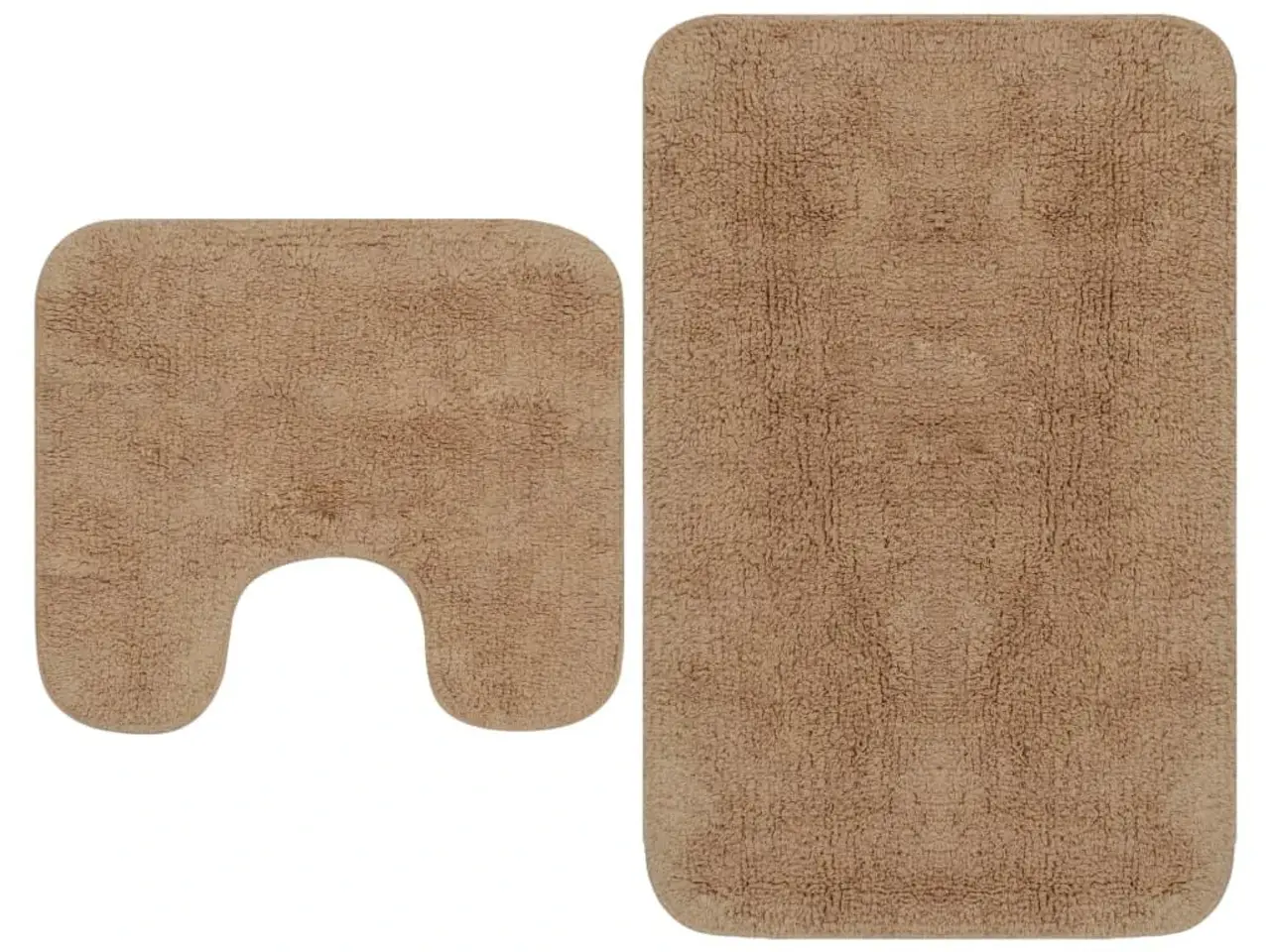 Billede 1 - Bademåttesæt i 2 dele - 100 % bomuld, beige