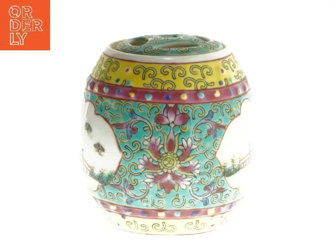 Billede 2 - Dekorativt porcelæns æg (str. 7,5 cm)