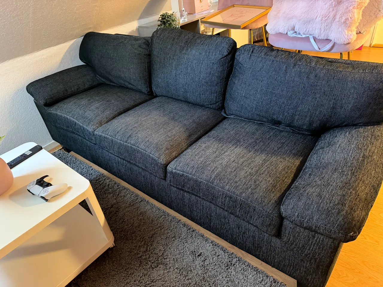 Billede 1 - Blød mørkegrå sofa