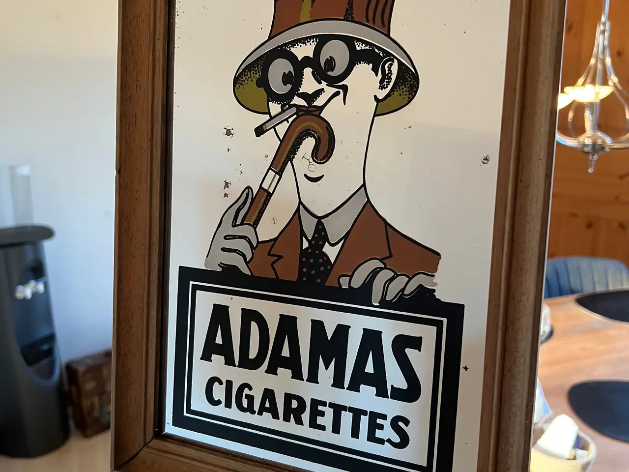 Billede 3 - Adamas Cigarettes spejlskilt