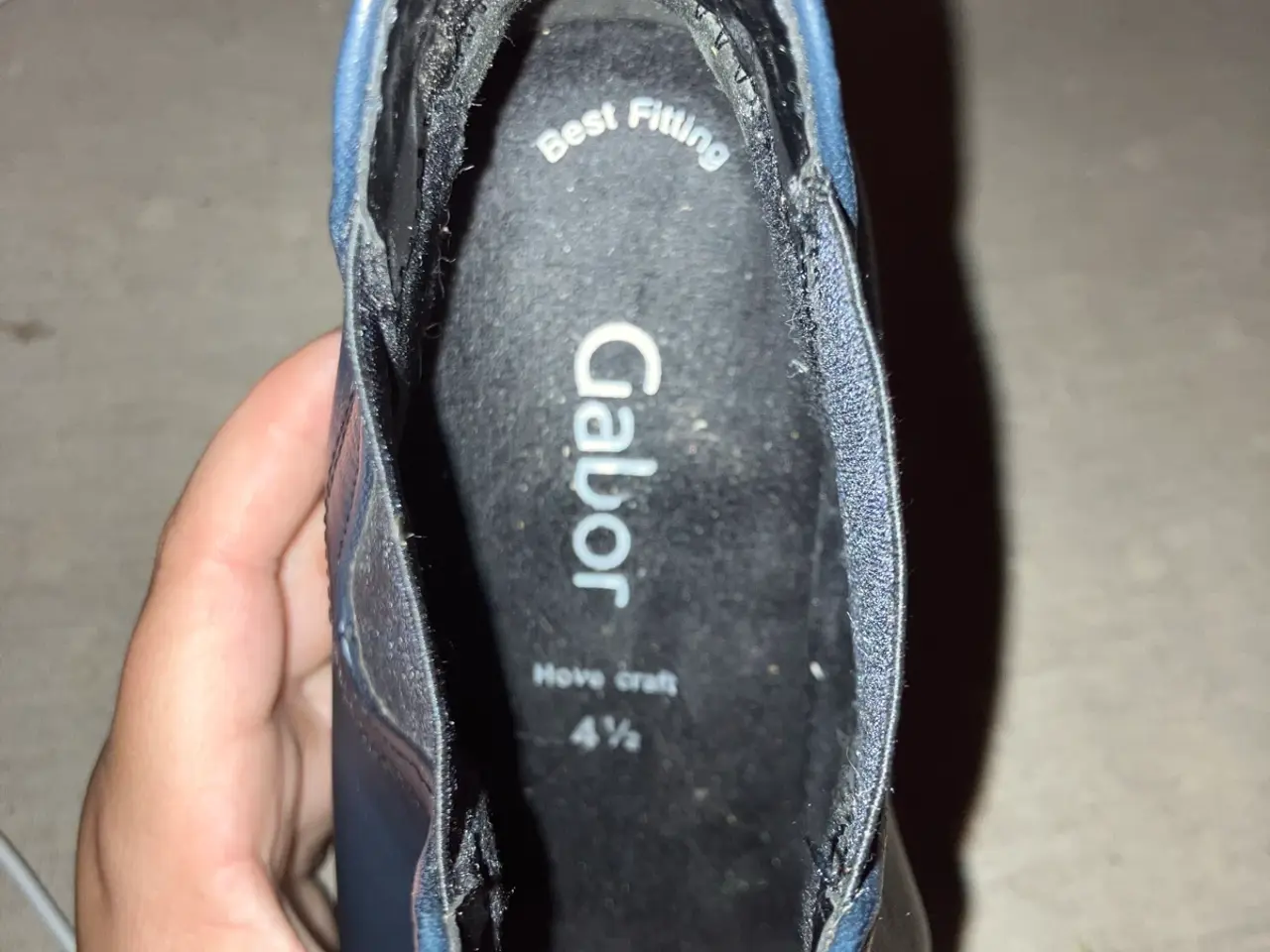 Billede 2 - Navy Gabor Chelsea støvle uden lynlås str 4,5 (37,