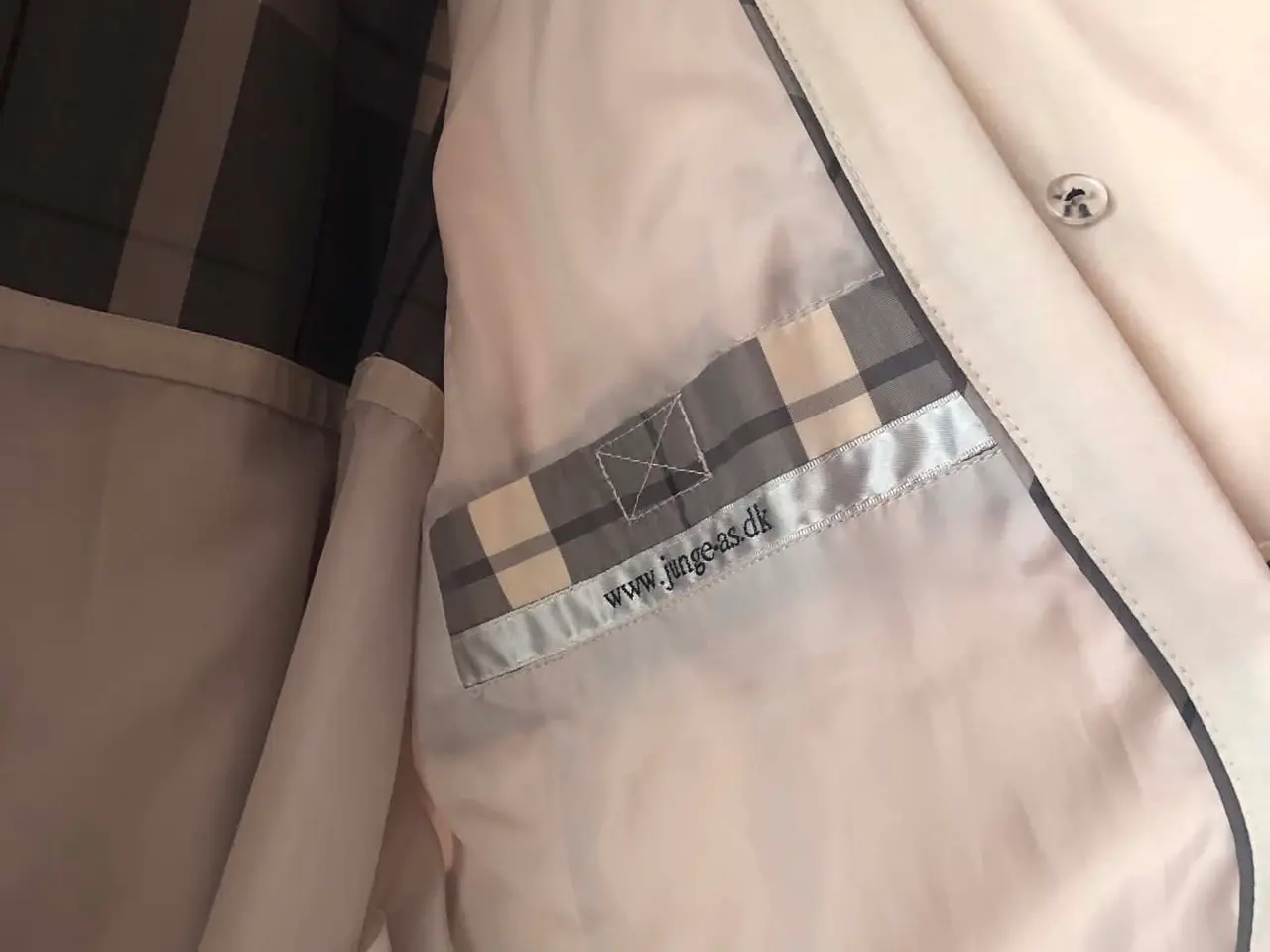 Billede 6 - Elegant Junge trenchcoat str 40 lys grå/beige