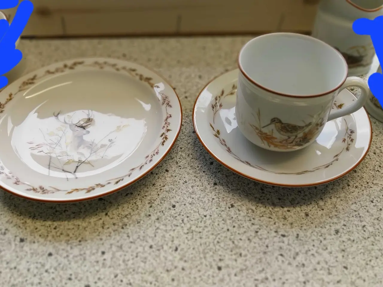 Billede 5 - Mads Stage Kaffesæt med fuglemotiv